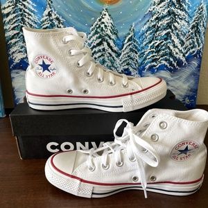 NEW CONVERSE Classic Chuck Taylor Hi Optical White Sneaker
